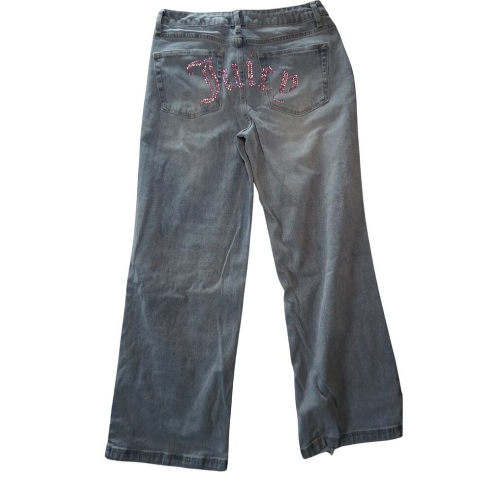 Juicy Couture Y2K Rhinestone Flared Jeans - Light Wash, Size 11/30